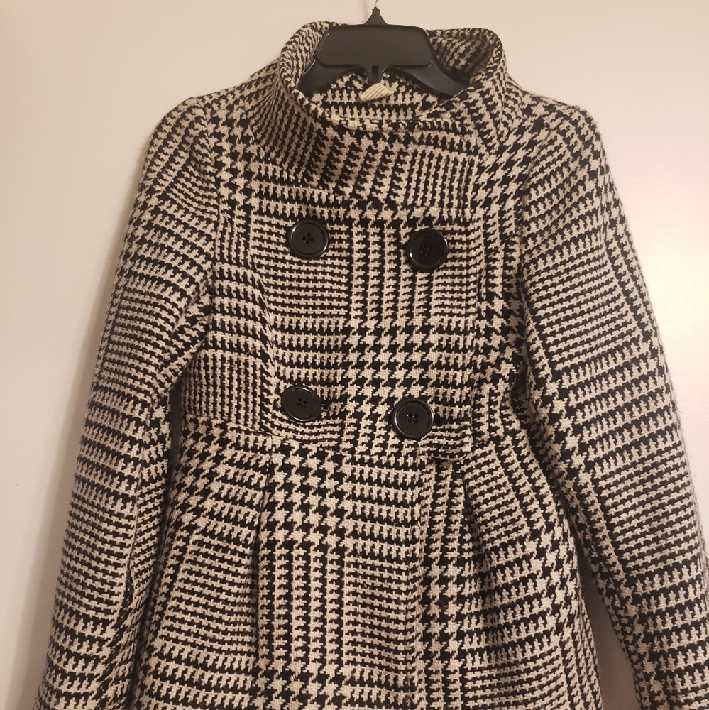 Hounds Tooth Pea Coat